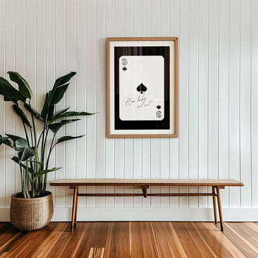 Bitcoin Playing Card Crypto Print | Wall Art | Home Office Decor